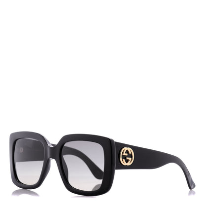 Gucci Acetate Square Frame Sunglasses GG 0141/S Black 1 of 8