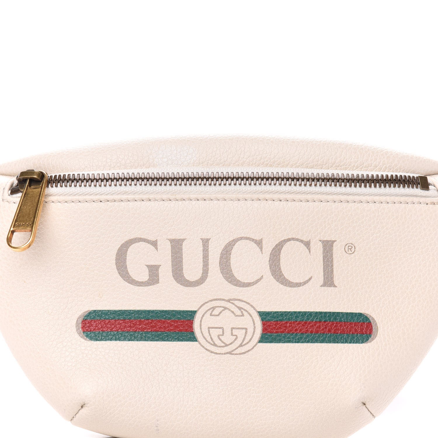 Gucci Grained Calfskin Small Logo Belt Bag White 12 of 12