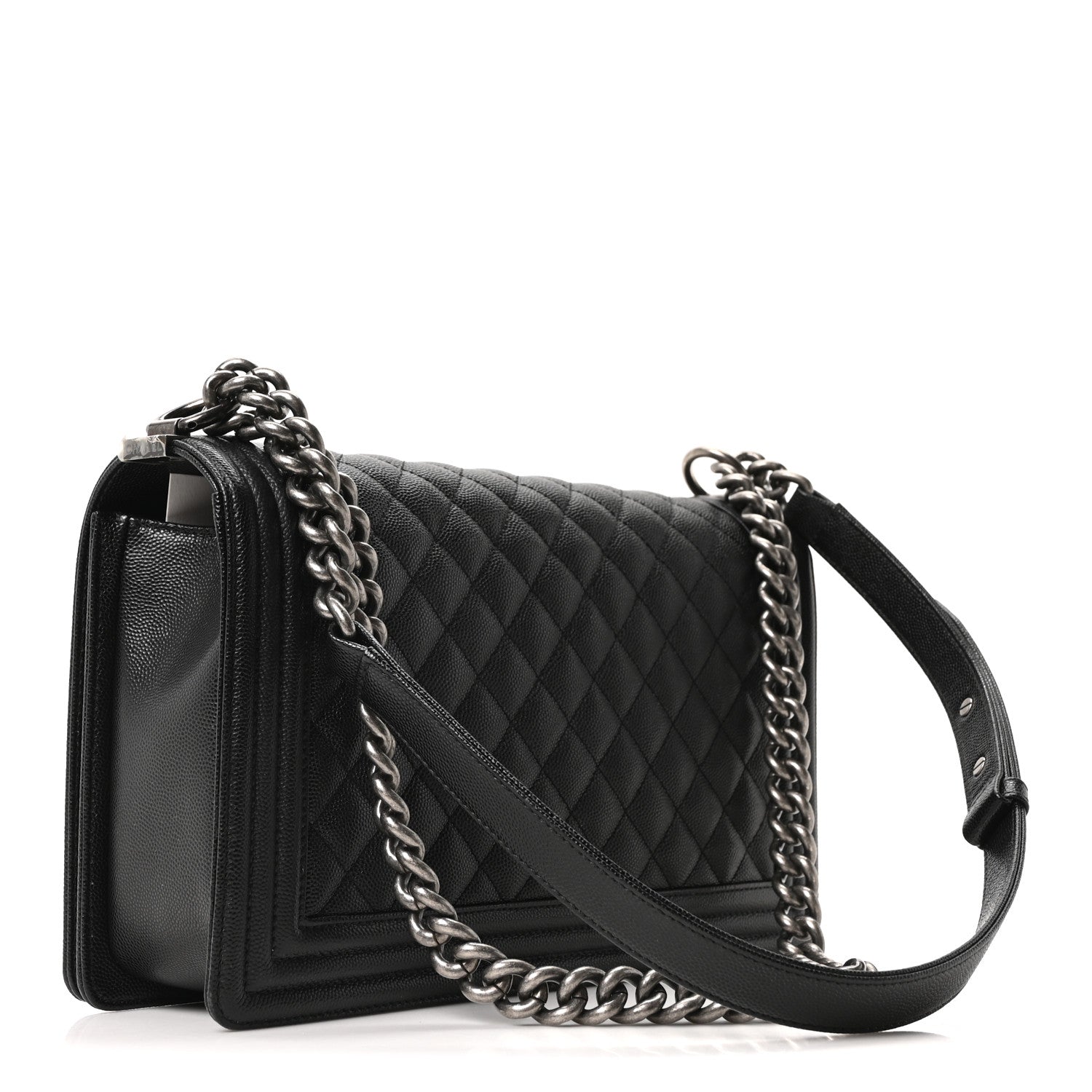 Chanel Caviar Quilted New Medium Boy Flap Black 3 of 10