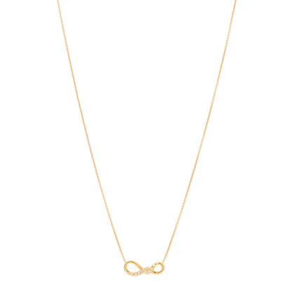 David Yurman 18K Yellow Gold Diamond 19mm Continuance Pendant Necklace 1 of 3