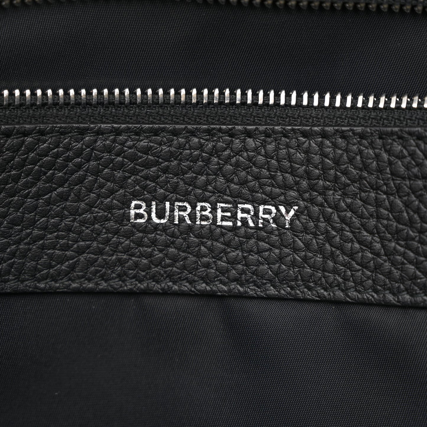 Grainy Calfskin Embossed Bruno Messenger Black