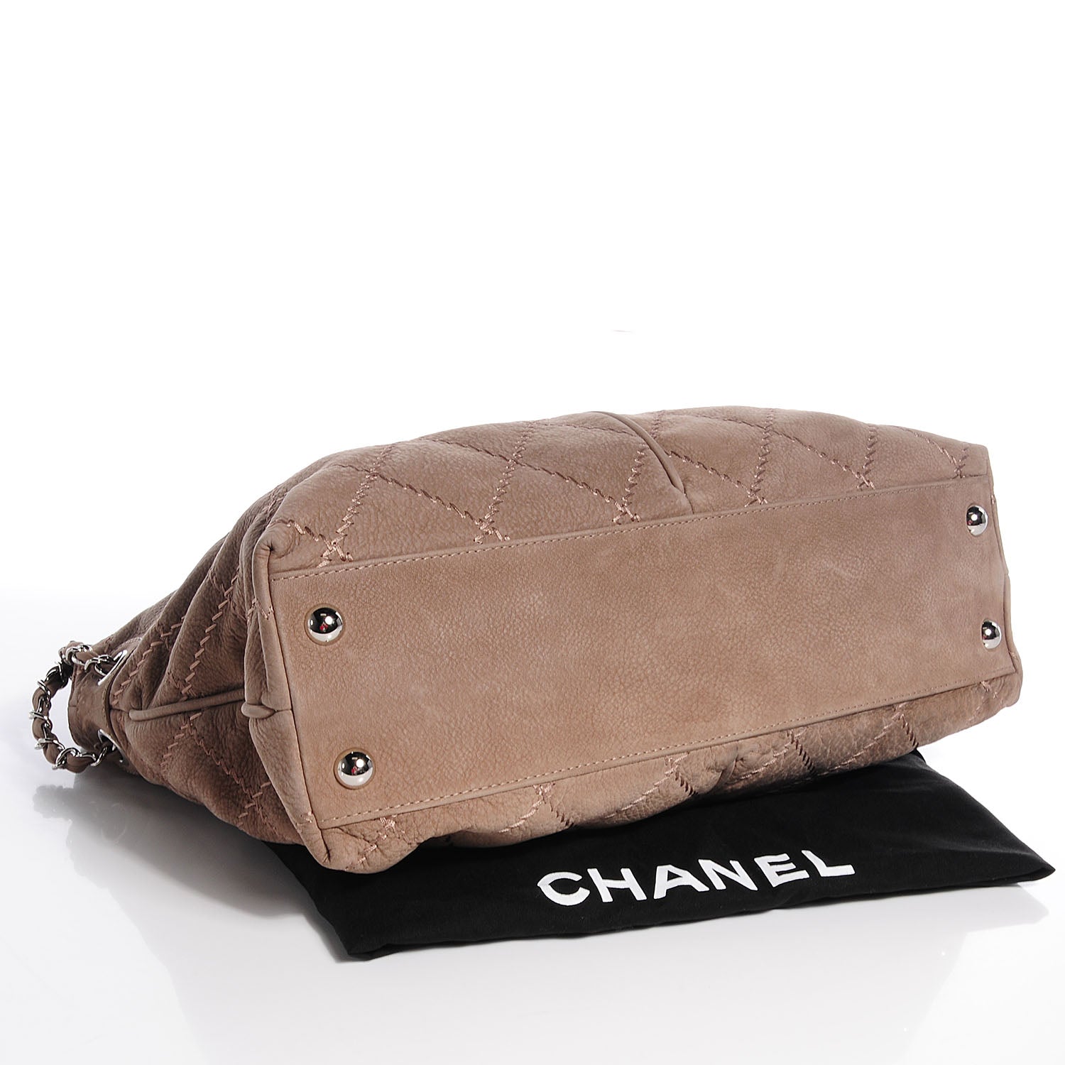 Chanel Suede Ultimate Stitch Hobo Light Grey 4 of 8