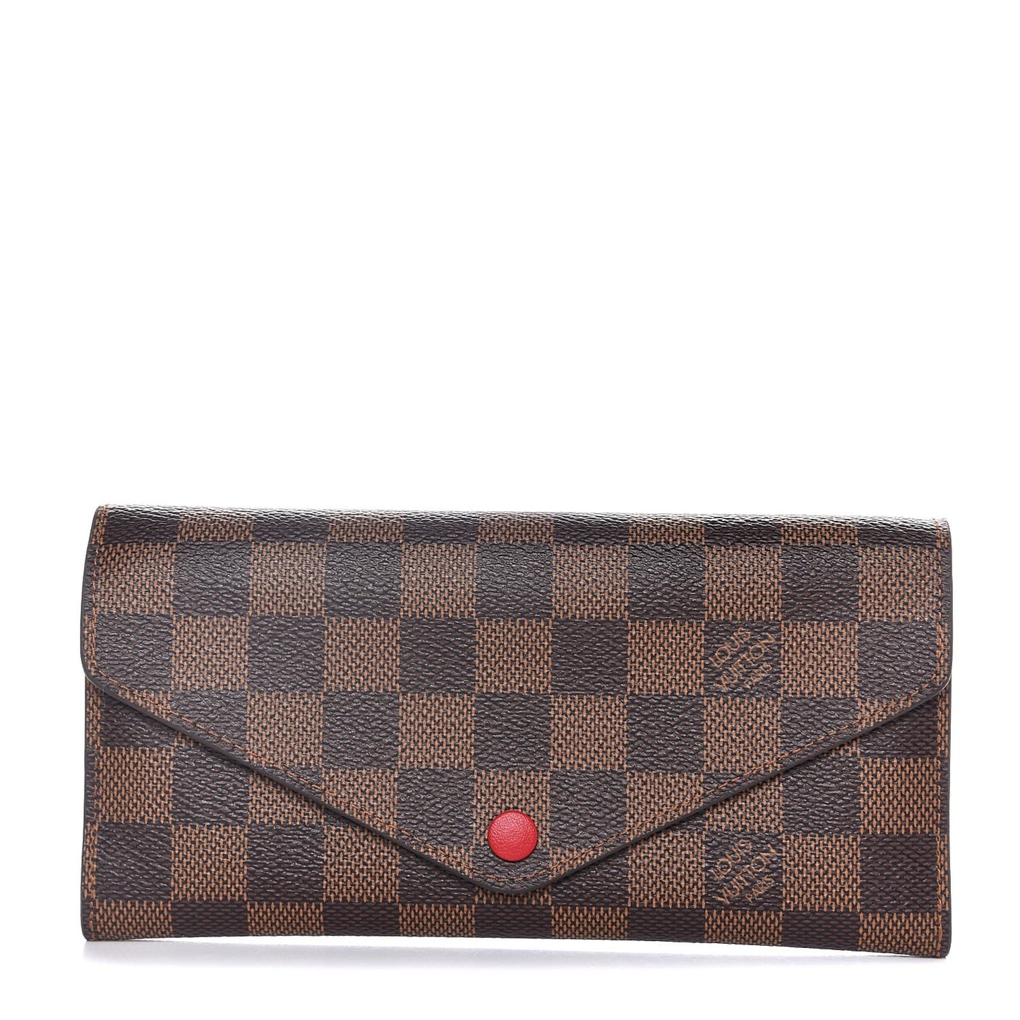 Damier Ebene Josephine Wallet Red