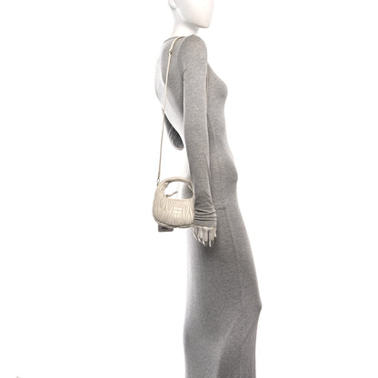 Miu Miu Nappa Matelasse Small Wander Hobo White 2 of 9