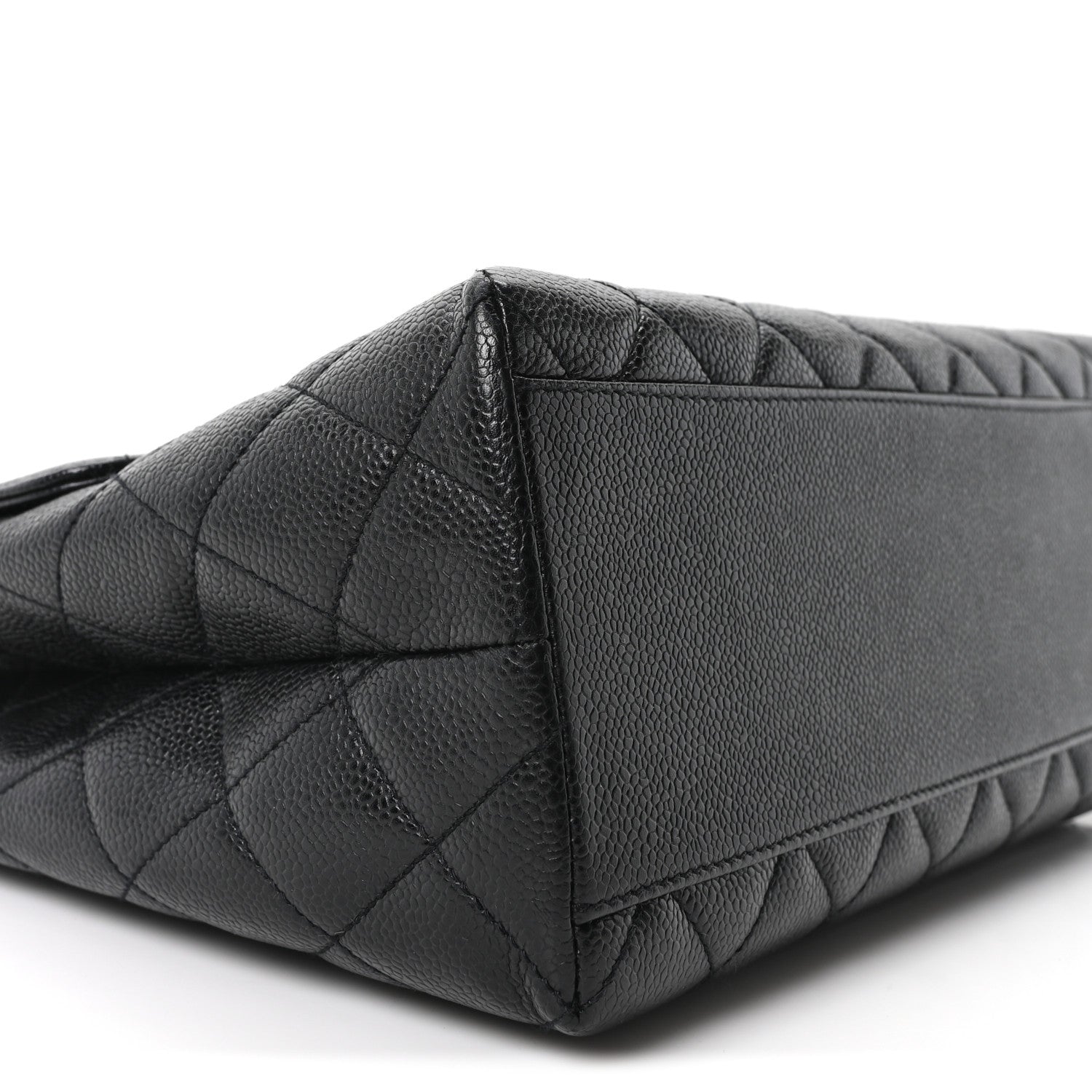 Chanel Caviar Quilted Jumbo Kelly Flap Black 1860117 – FASHIONPHILE