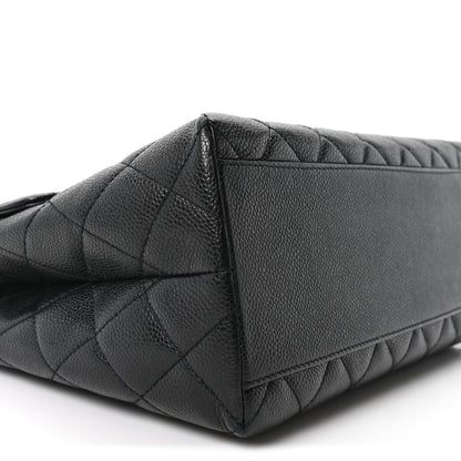 Chanel Caviar Quilted Jumbo Kelly Flap Black 8 of 9