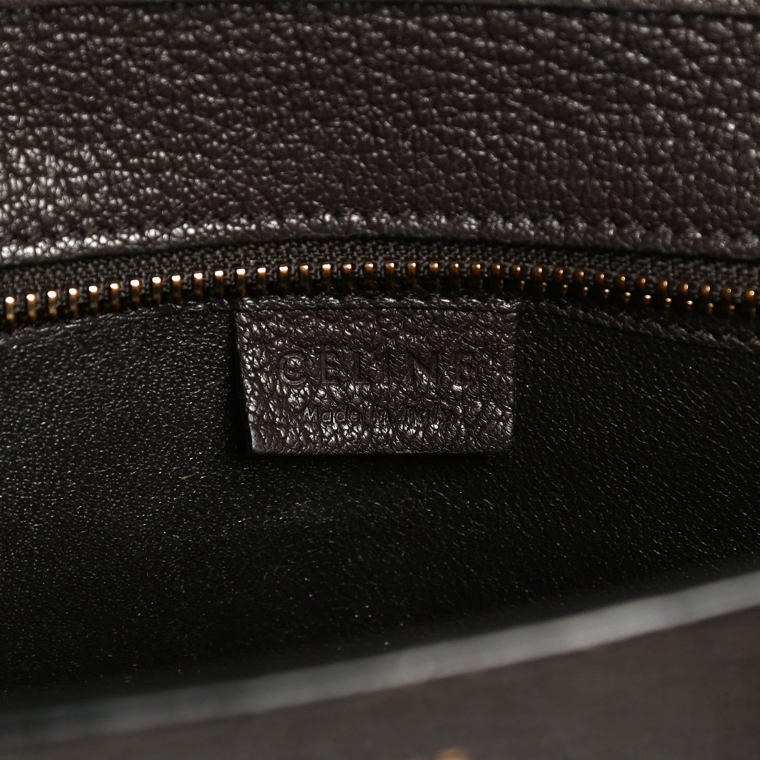 Celine Goatskin Nano Luggage Dark Taupe 11 of 14