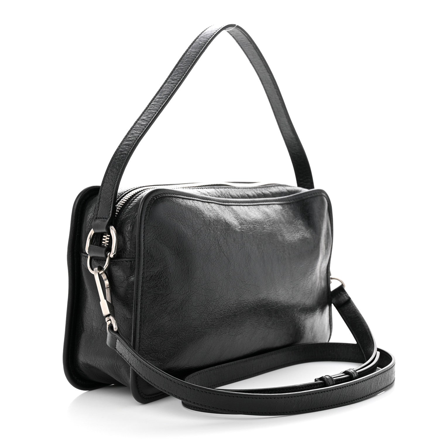 Gucci Fluffy Calfskin Morpheus Shoulder Bag Black 3 of 10