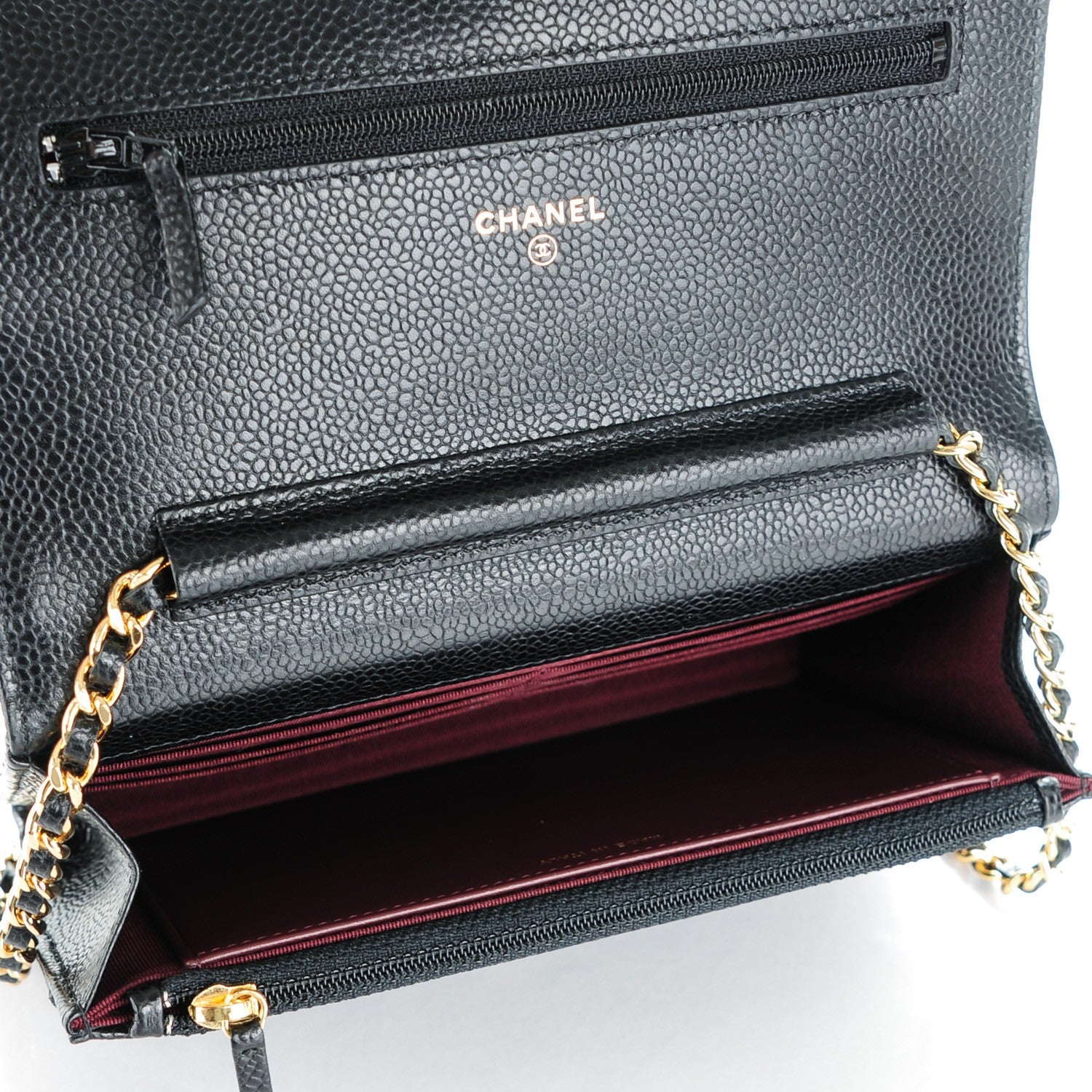 Chanel Caviar Quilted Wallet On Chain WOC Black 5 of 8