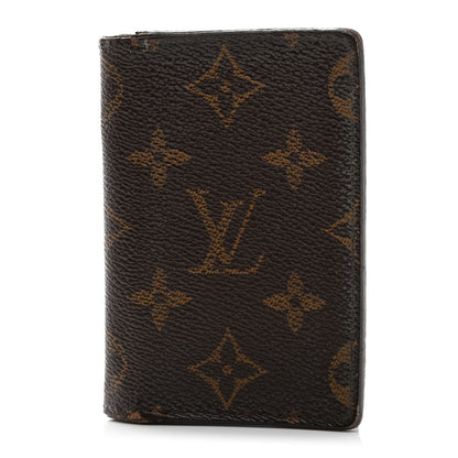 Louis Vuitton Monogram Pocket Organizer Card Holder NM 1 of 8