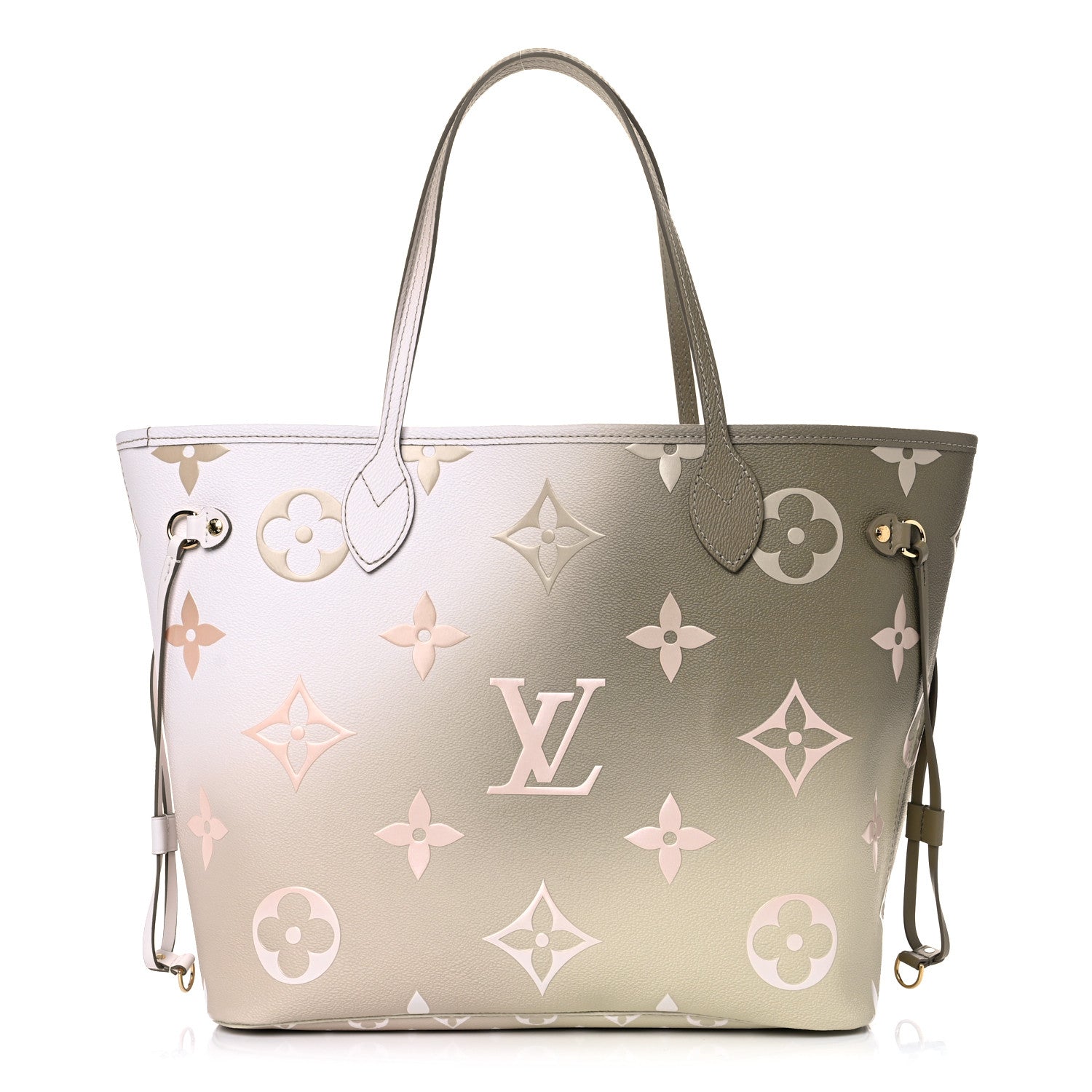 Louis Vuitton Monogram Giant Spring In The City Neverfull MM Sunset Kaki 3 of 10