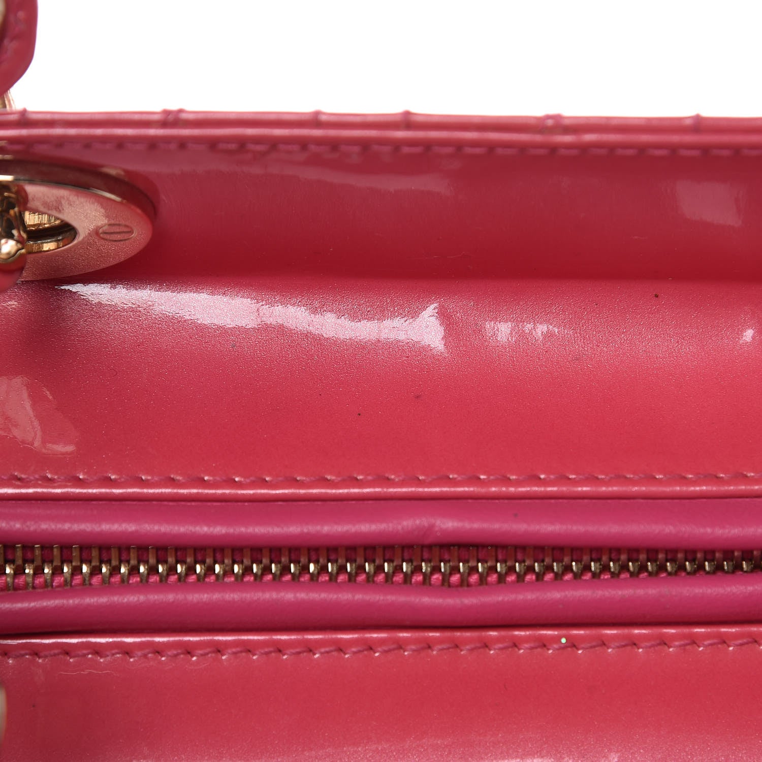 Christian Dior Patent Cannage Medium Lady Dior Pink 20 of 30