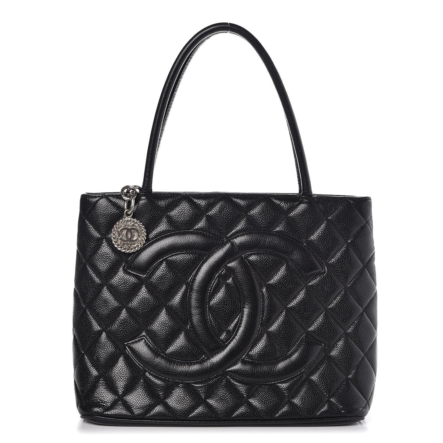 Chanel Caviar Quilted Medallion Tote Black 1 of 9
