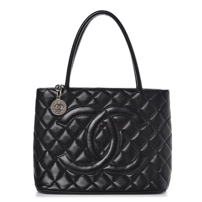 Chanel Caviar Quilted Medallion Tote Black 1 of 9