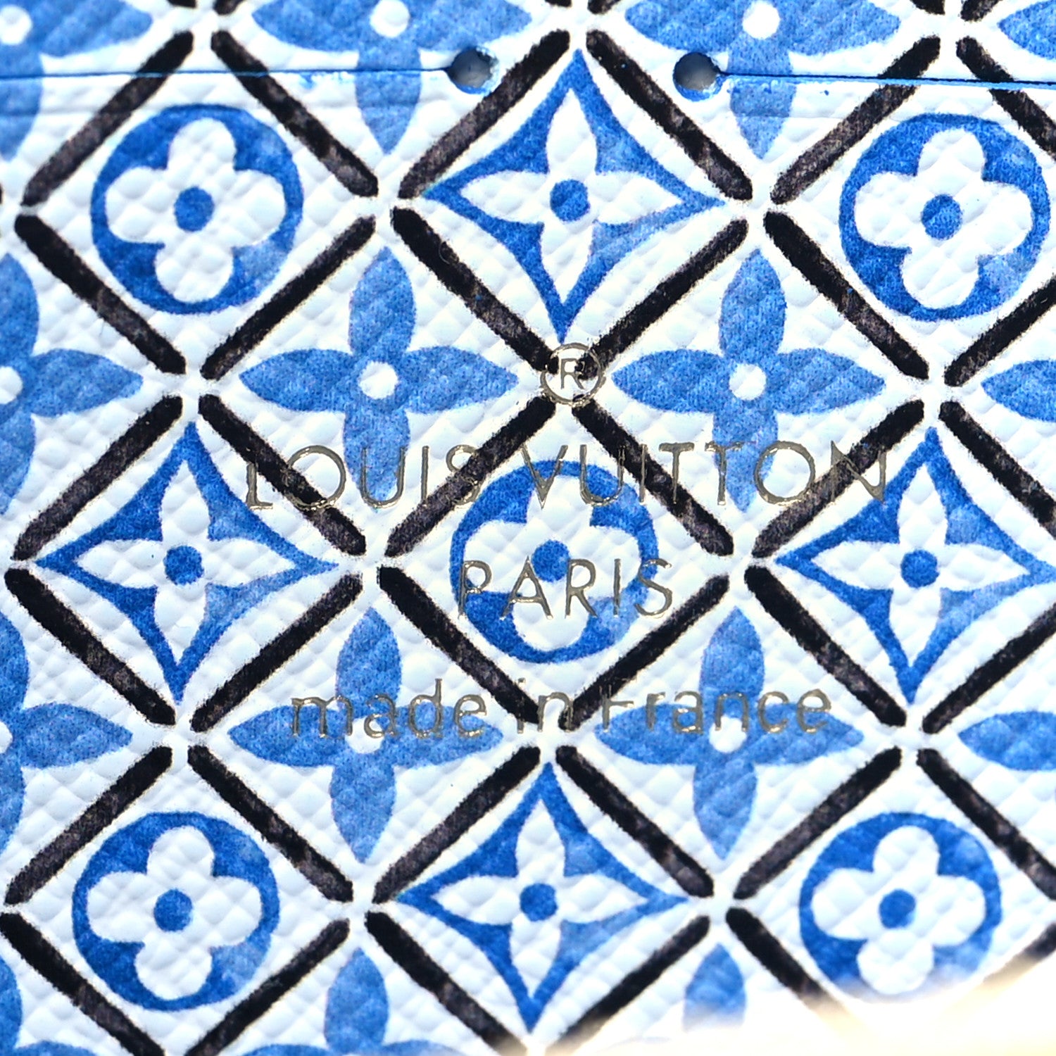 Louis Vuitton Monogram Giant By The Pool Zippy Wallet Resort Blue 6 of 8