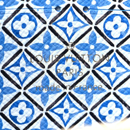 Louis Vuitton Monogram Giant By The Pool Zippy Wallet Resort Blue 6 of 8