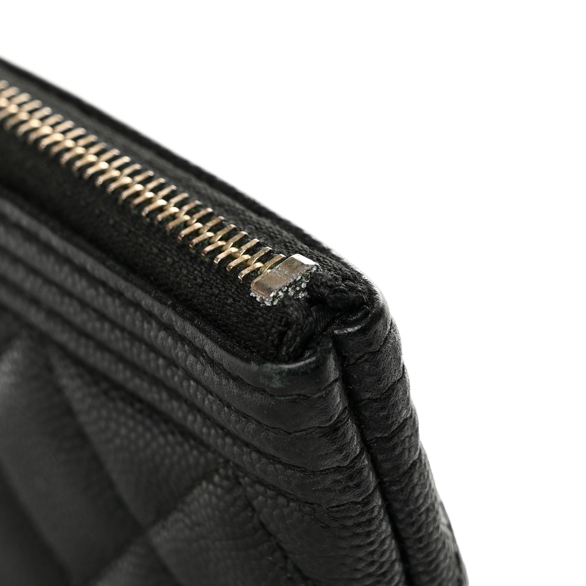 Chanel Caviar Quilted Large Boy Cosmetic Case Black 9 of 9