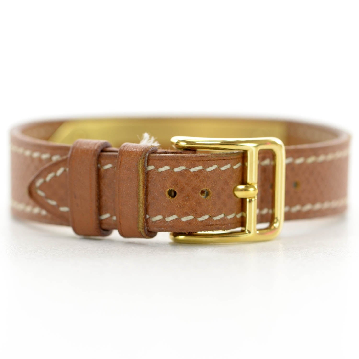 Hermes Stainless Steel Courchevel 20mm Kelly Cadena Quartz Watch Gold 8 of 8