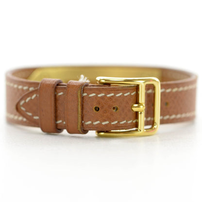 Hermes Stainless Steel Courchevel 20mm Kelly Cadena Quartz Watch Gold 8 of 8