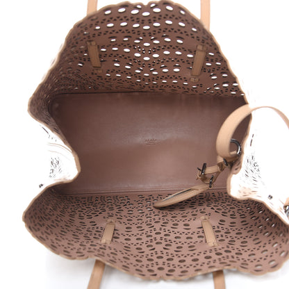 Alaia Calfskin Vienne Wave Mina 32 Bag Sable 6 of 13