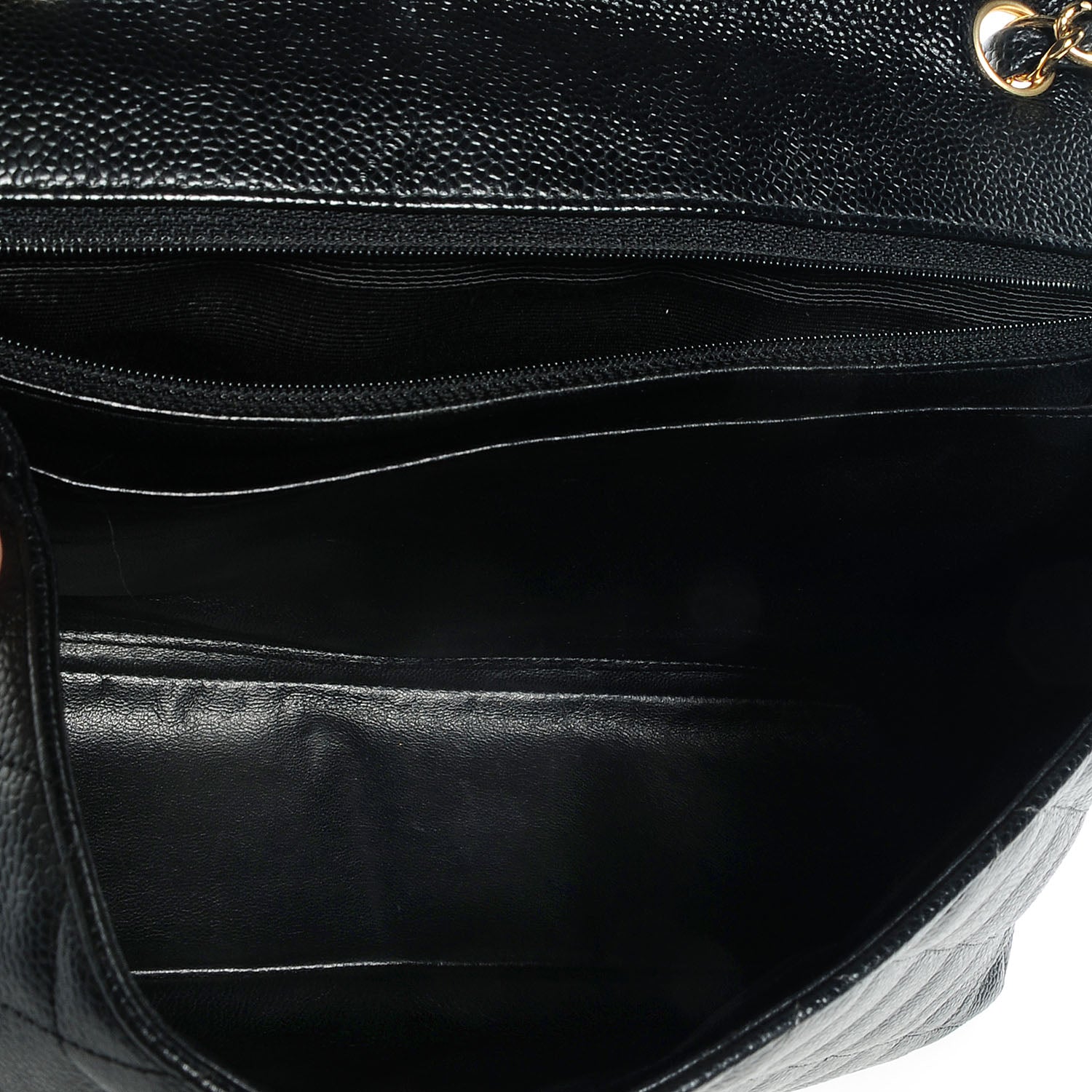 Chanel Caviar Jumbo Single Flap Black 6 of 8