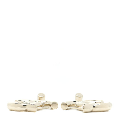Chanel Metal Large CC Earrings Light Gold 3 of 5