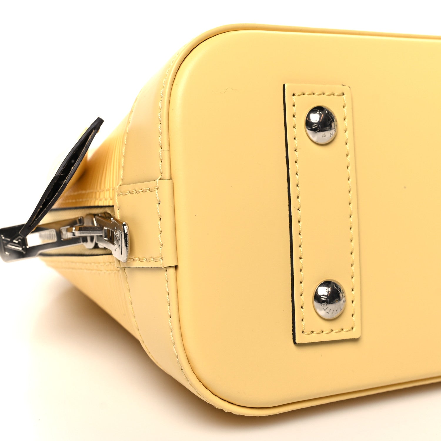 Louis Vuitton Epi Jacquard Alma BB Jaune Plume 8 of 10