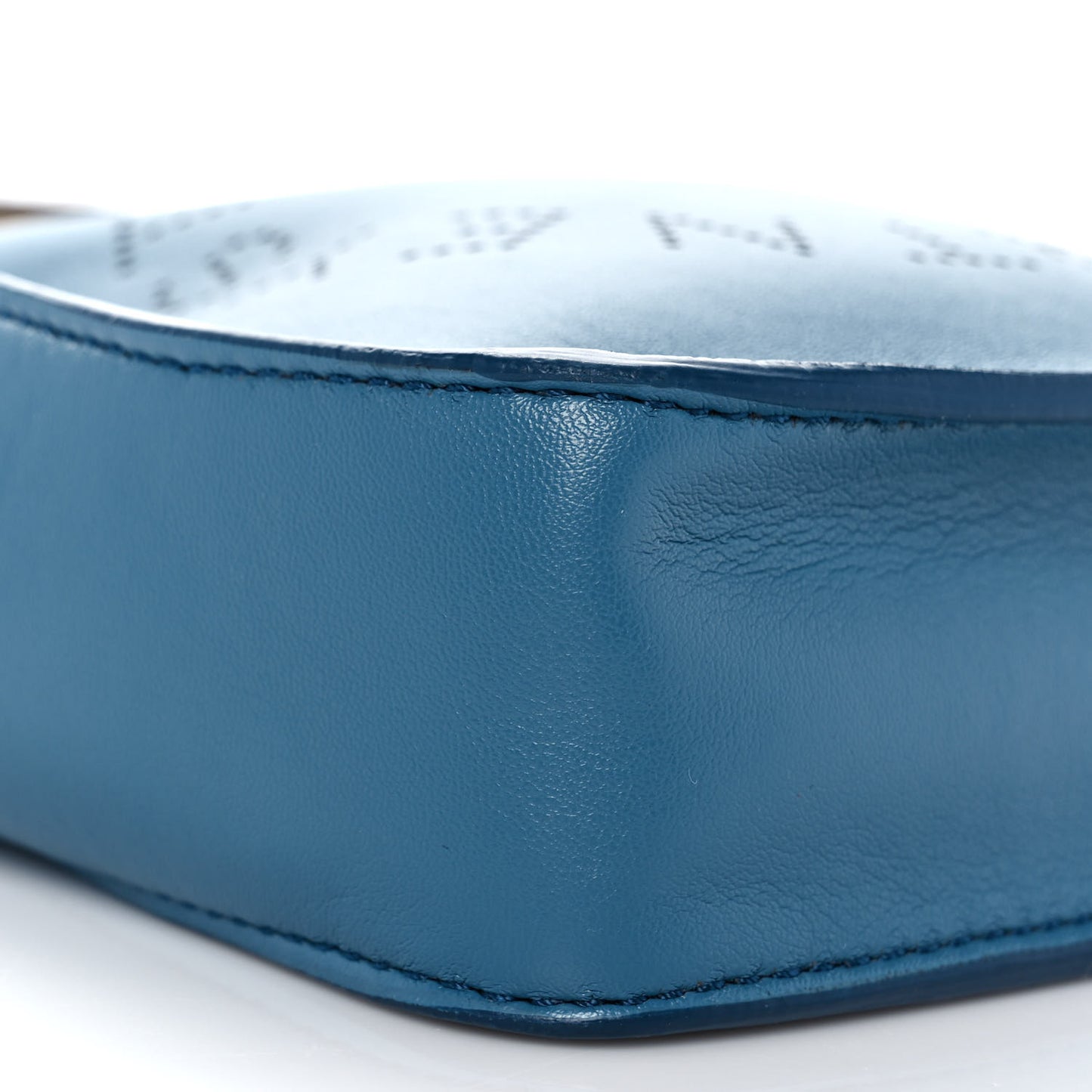 Eco Alter Nappa Perforated Logo Mini Crossbody Teal