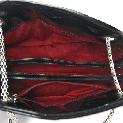 Chanel Patent Quilted Medium Just Mademoiselle Black 5 of 10