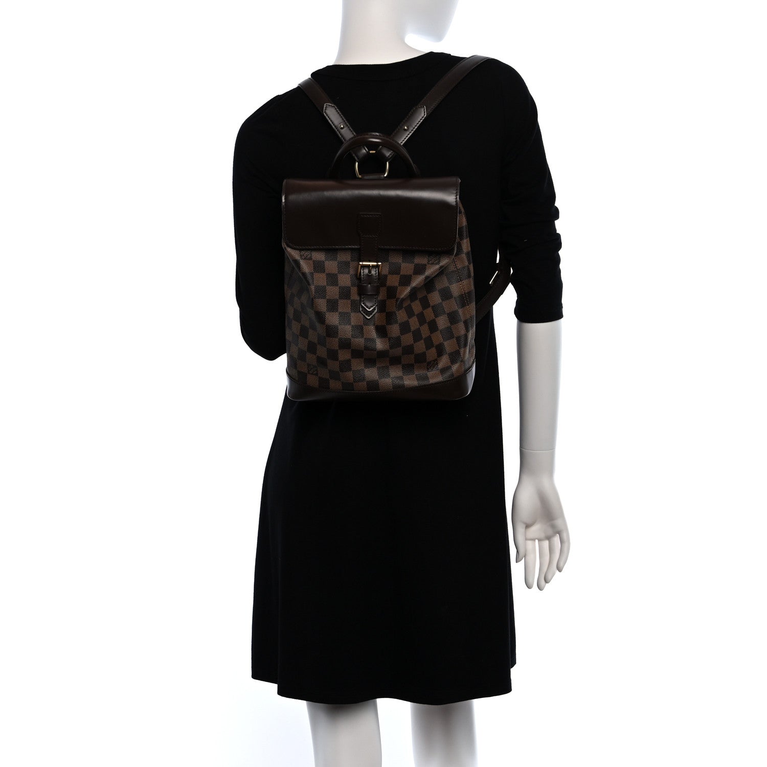Louis Vuitton Damier Ebene Soho Backpack 2 of 10