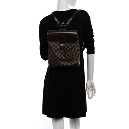Louis Vuitton Damier Ebene Soho Backpack 2 of 10