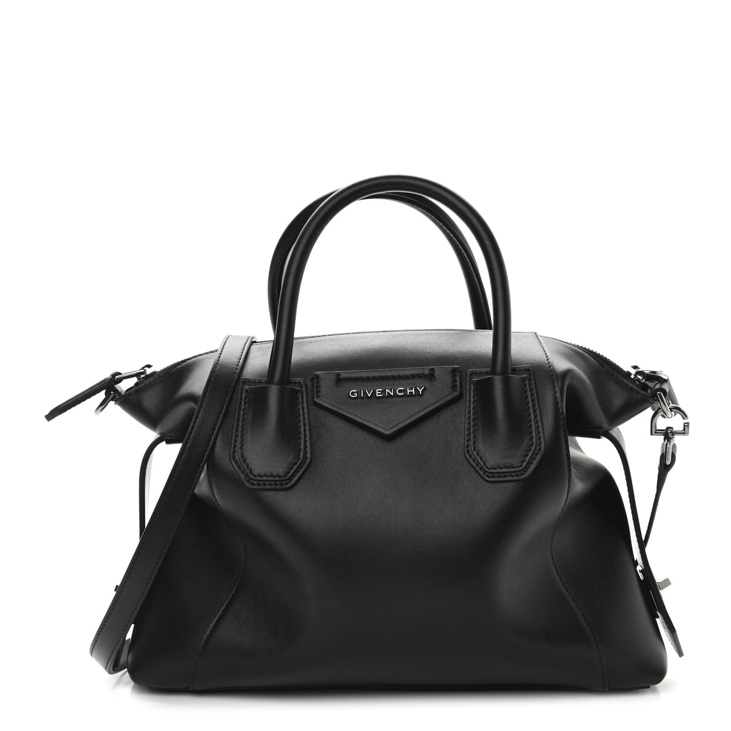 Smooth Calfskin Small Soft Antigona Black
