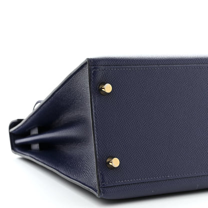 Hermes Epsom Kelly Sellier 32 Bleu Saphir 9 of 10