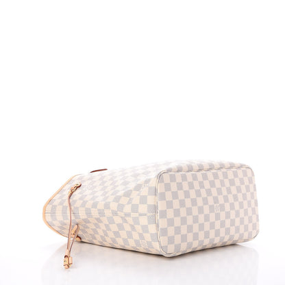 Louis Vuitton Damier Azur Neo Neverfull MM Rose Ballerine 4 of 8