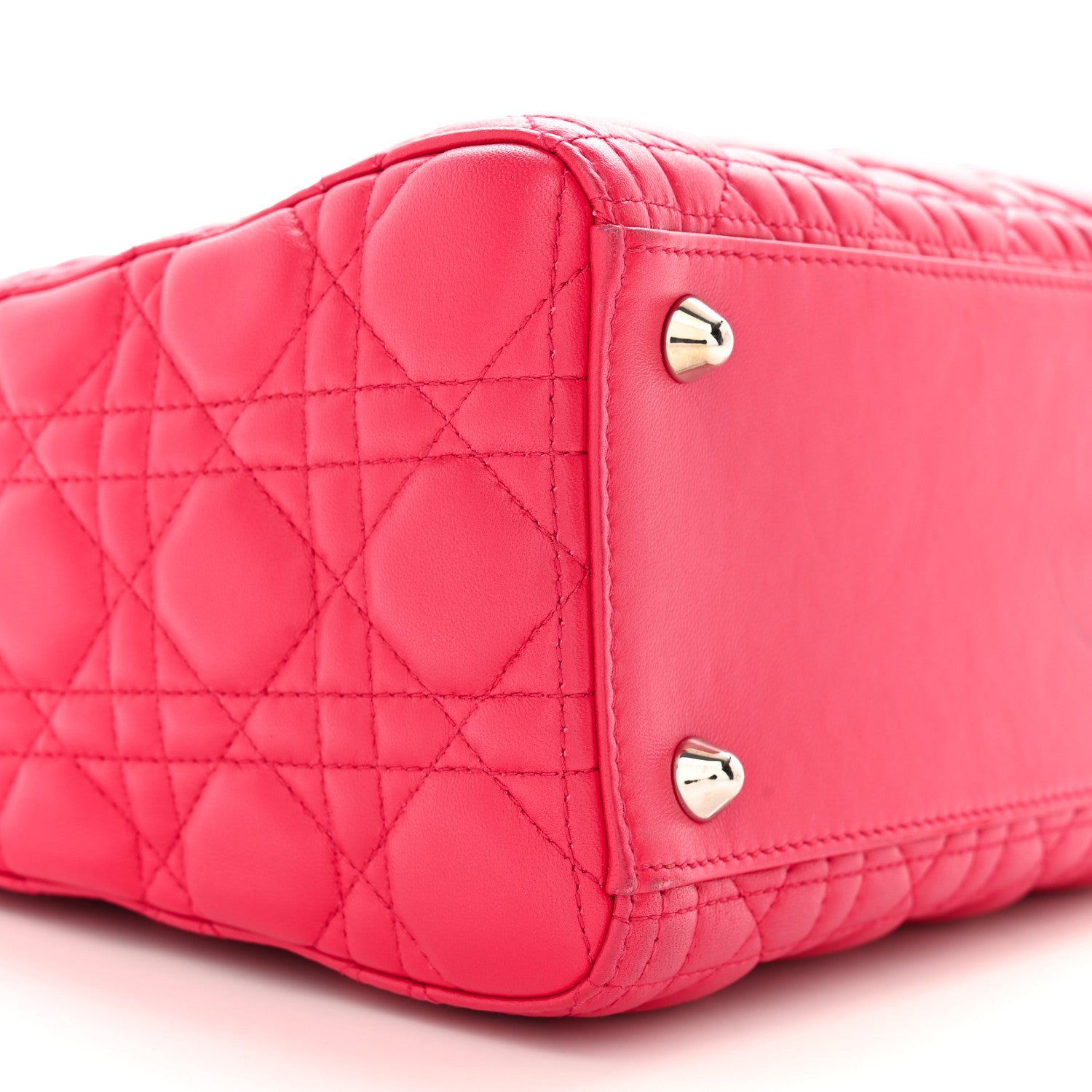 Christian Dior Lambskin Cannage Large Lady Dior Pink 9 of 15