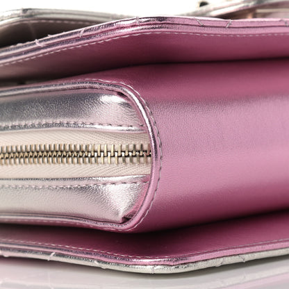 Chanel Metallic Lambskin Like A Wallet Flap Golden Pink 8 of 12
