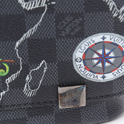 Louis Vuitton Damier Graphite World Map District PM 10 of 11