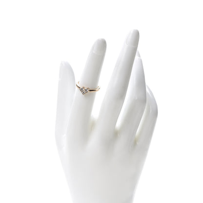 Tiffany 18K Rose Gold Diamond Hearts Ring 50 5.5 2 of 6