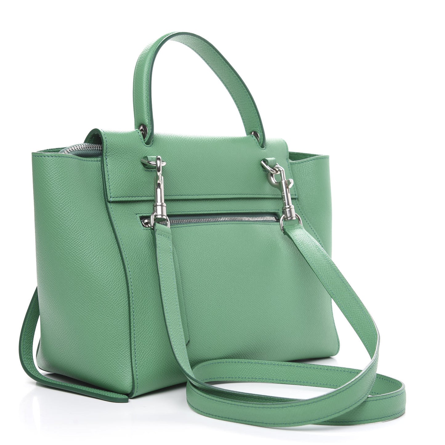 Grained Calfskin Micro Belt Bag Pop Green