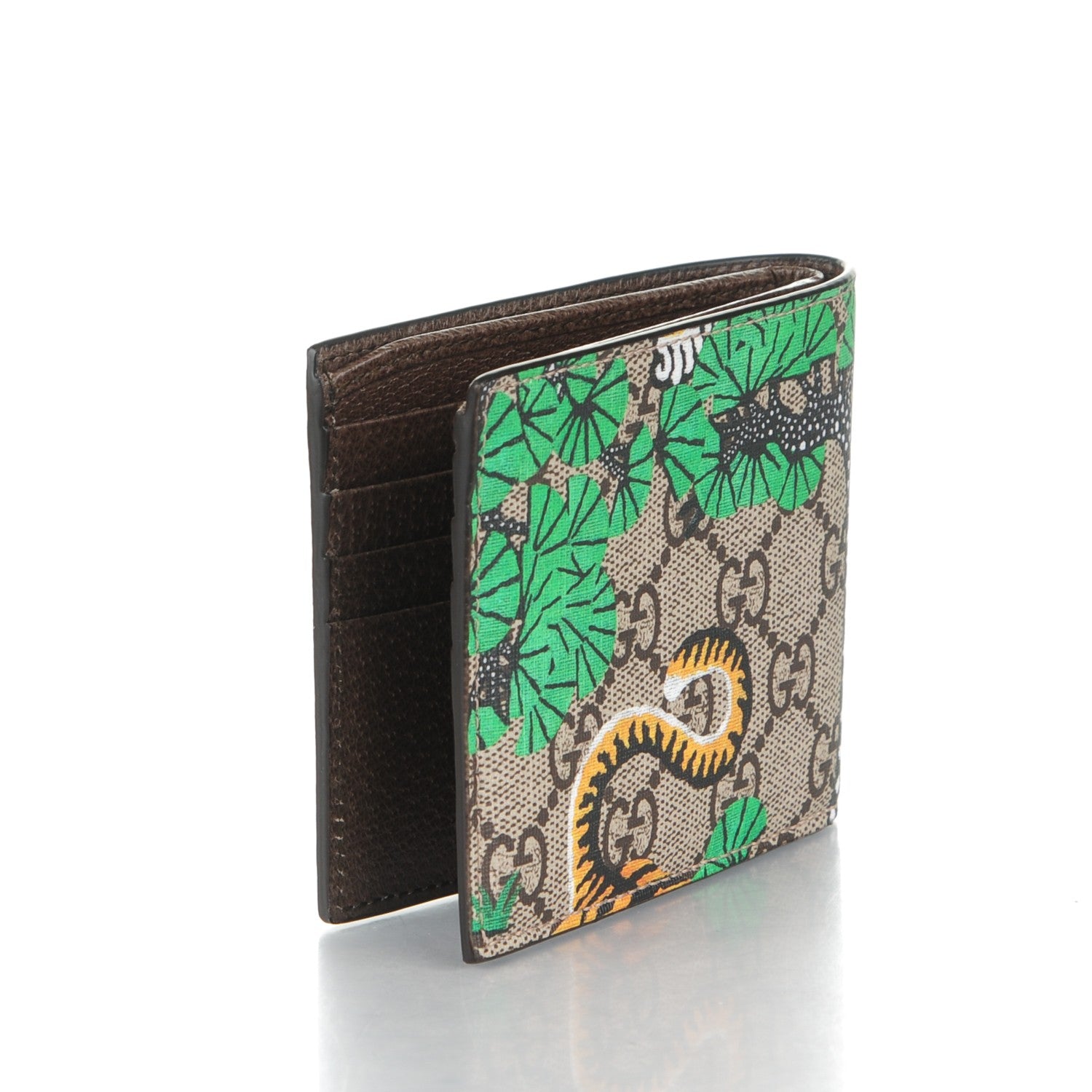 Gucci GG Supreme Monogram Bengal Bi-Fold Wallet Beige Yard 3 of 7