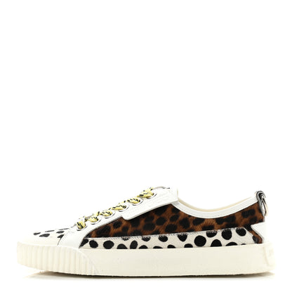 Jimmy Choo Pony Hair Impala Low Sneakers 36 Sugar Mix 1 of 8