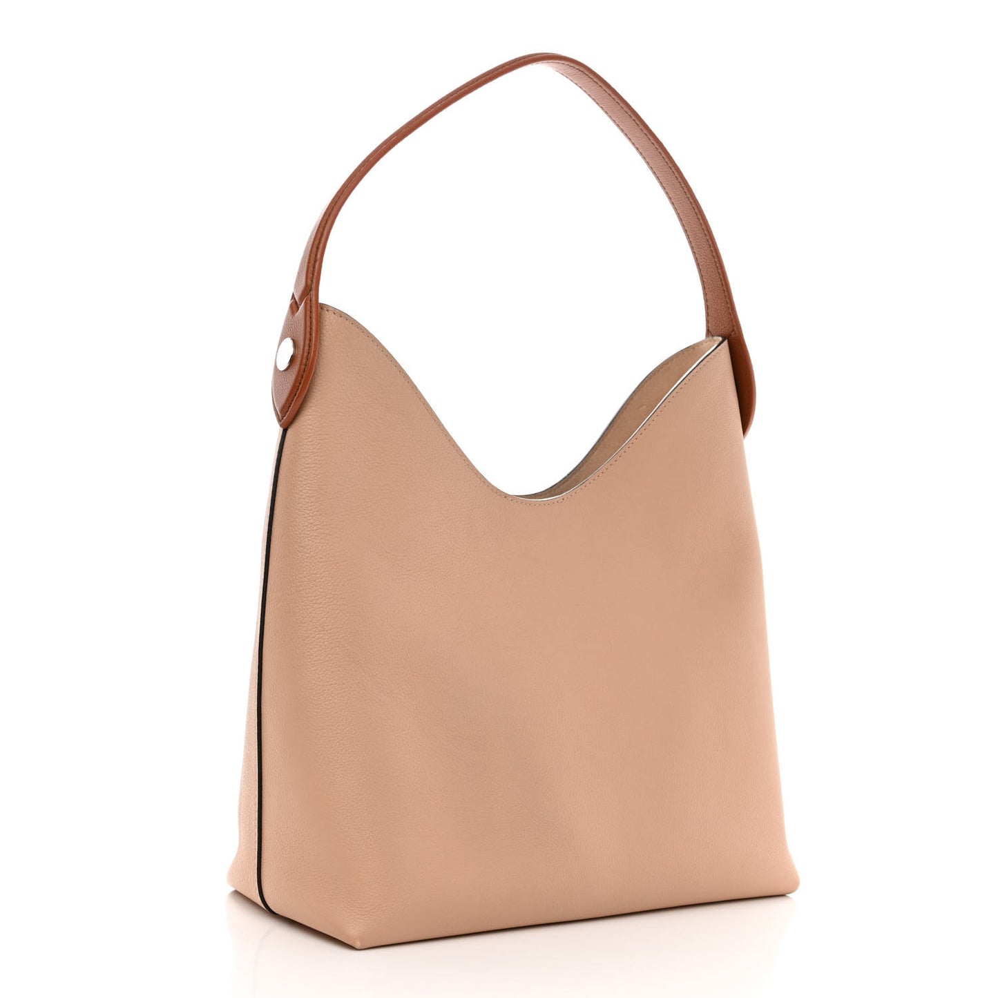 Calfskin Lockme Hobo Beige