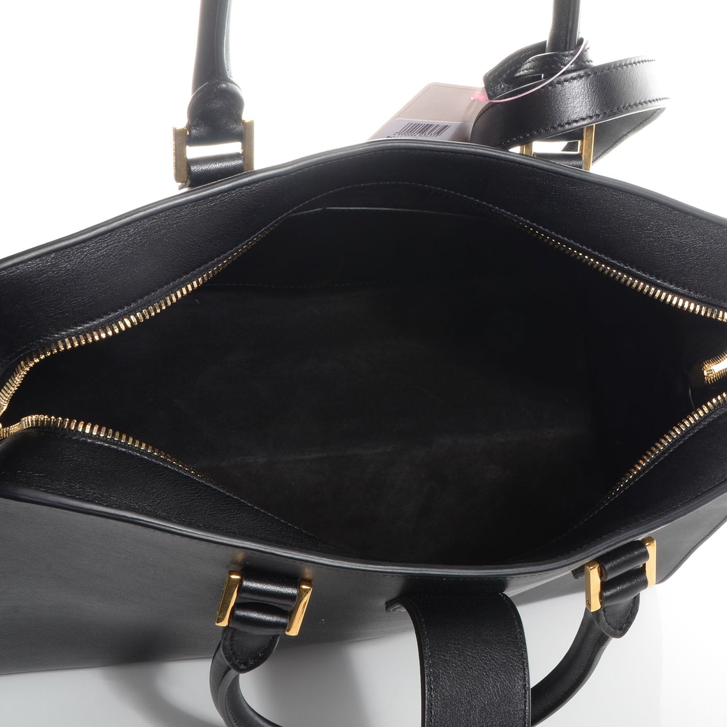Saint Laurent Smooth Calfskin Medium Monogram Cabas Black 5 of 10