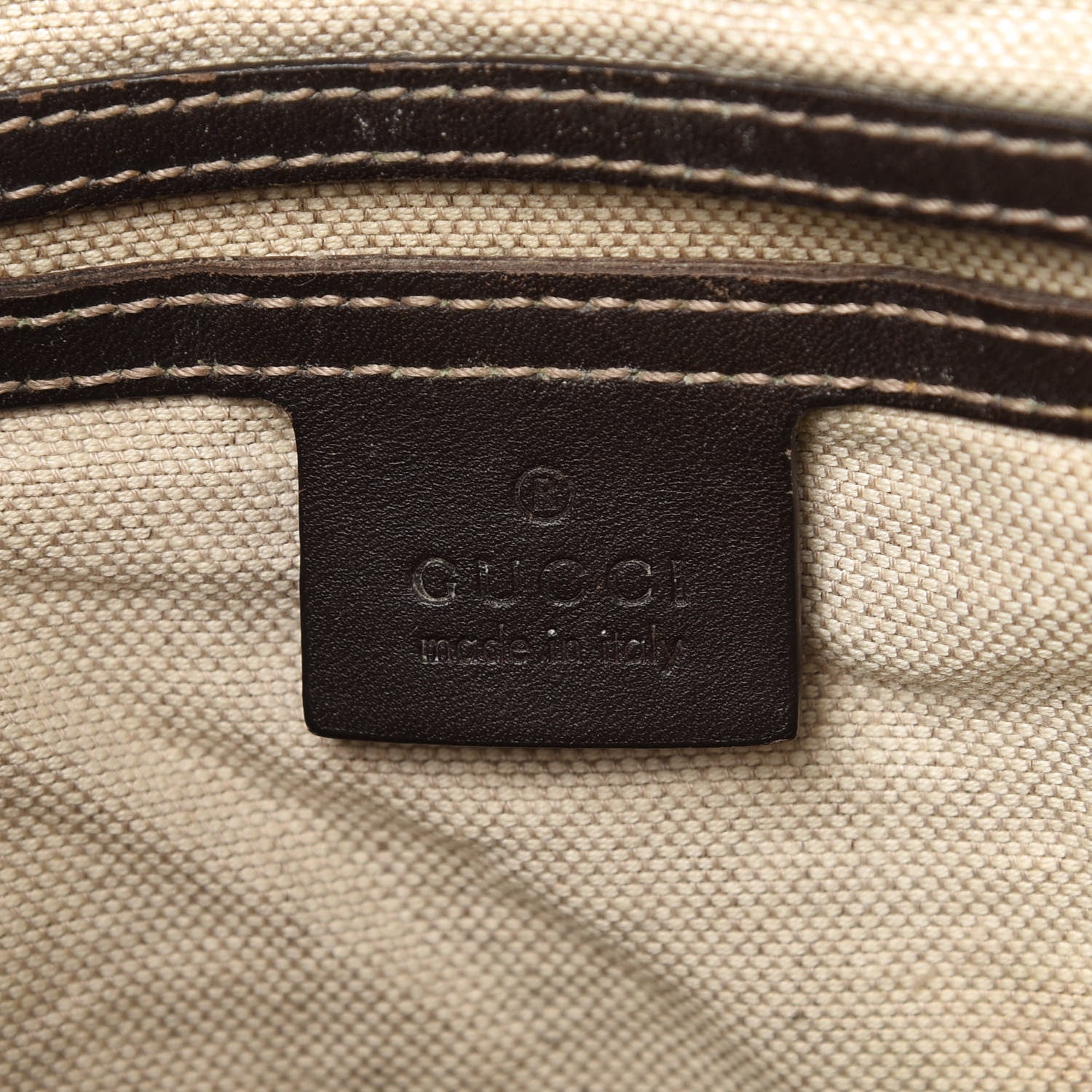 Gucci GG Supreme Monogram Medium Flat Messenger Bag Dark Brown 6 of 10