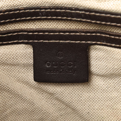 Gucci GG Supreme Monogram Medium Flat Messenger Bag Dark Brown 6 of 10