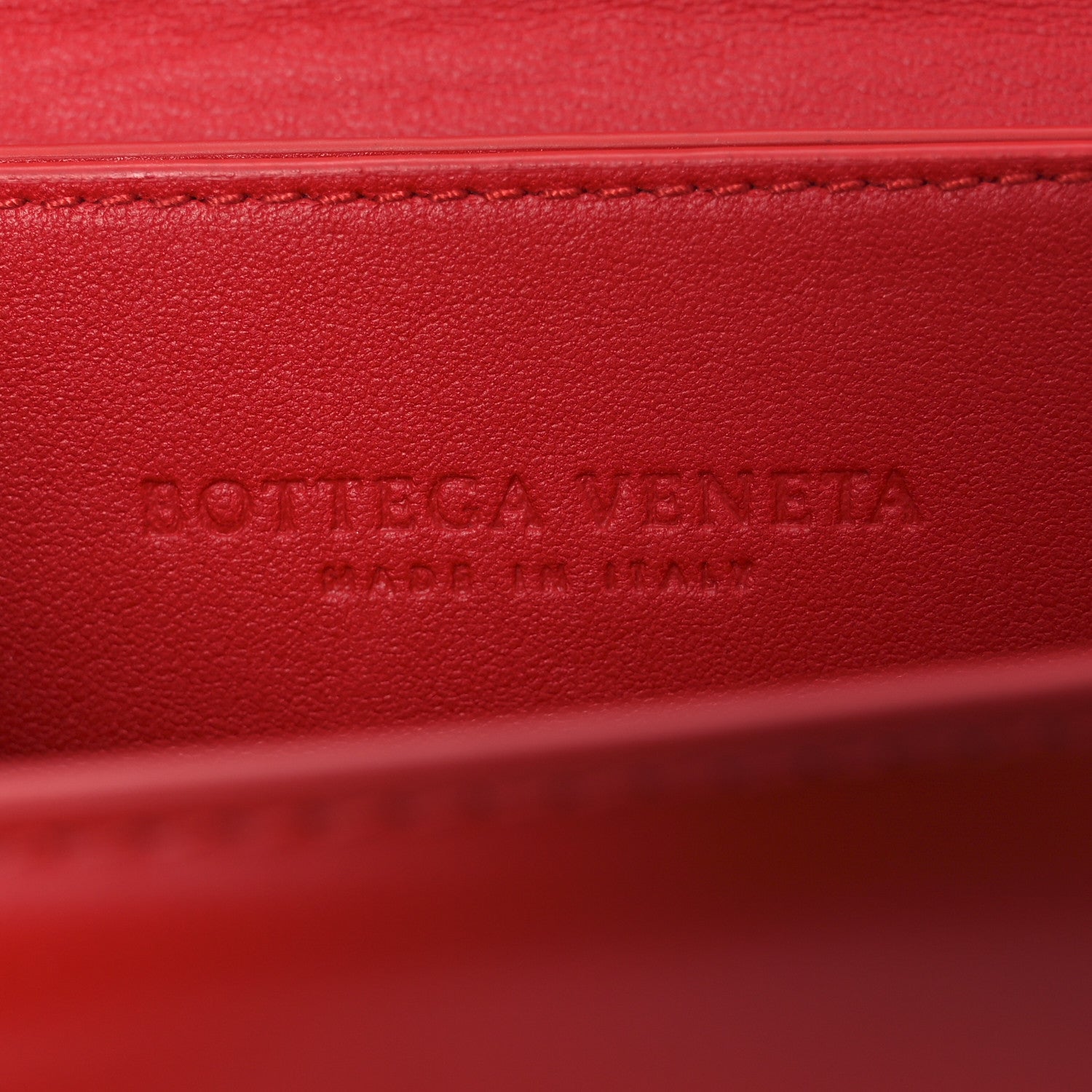 Bottega Veneta Spazzolato Calfskin Mini Classic BV Bag Bright Red 6 of 11