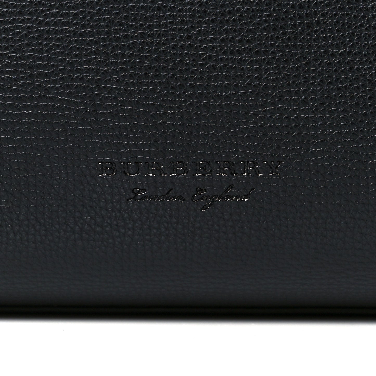 Grainy Calfskin Haymarket Check Medium Reversible Tote Black