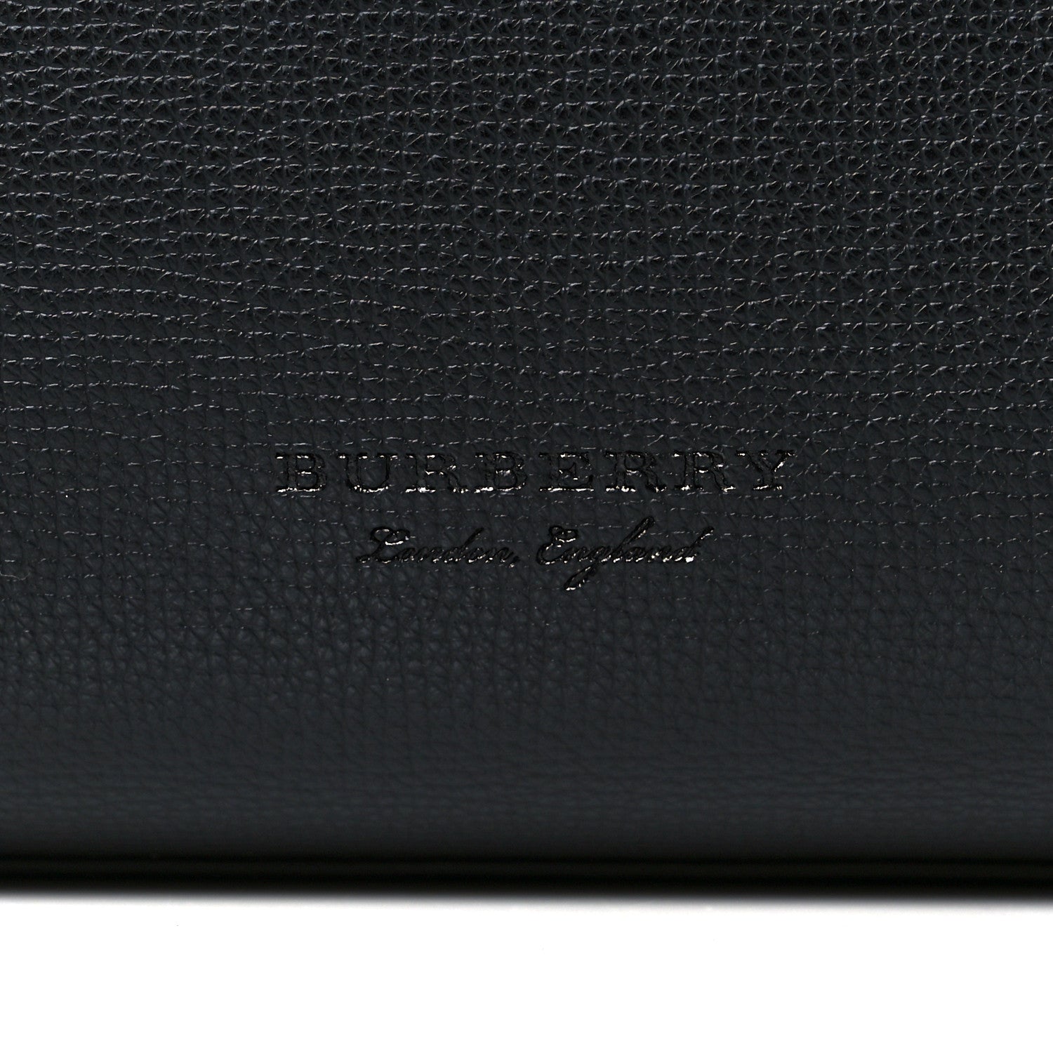 Burberry Grainy Calfskin Haymarket Check Medium Reversible Tote Black 9 of 13
