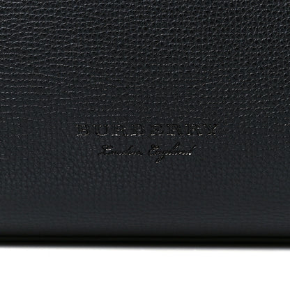 Burberry Grainy Calfskin Haymarket Check Medium Reversible Tote Black 9 of 13