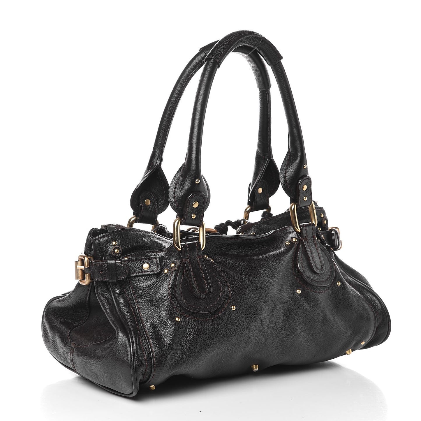 Calfskin Paddington Satchel Chocolate